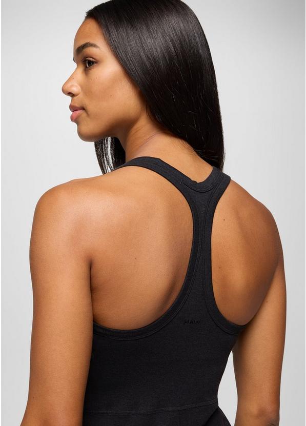 Heavana Racerback Midi Dress, Color: Black Heather, image 8