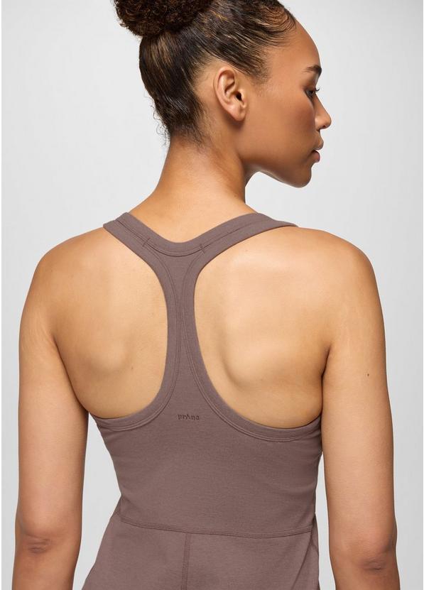 Heavana Racerback Midi Dress, Color: Carob Heather, image 4
