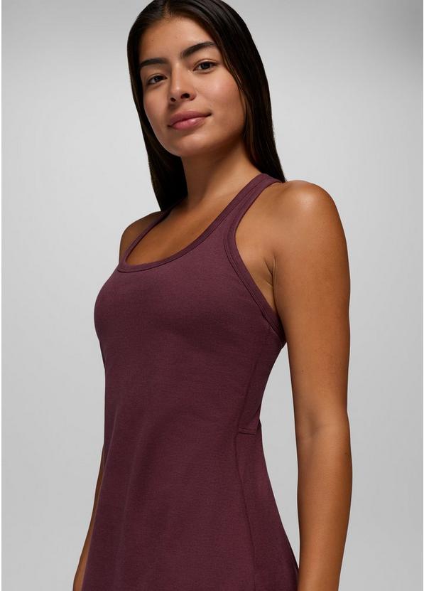 Heavana Racerback Midi Dress, Color: Deep Vino Heather, image 5
