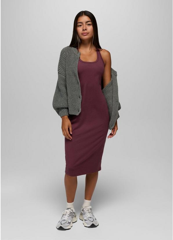 Heavana Racerback Midi Dress, Color: Deep Vino Heather, image 6