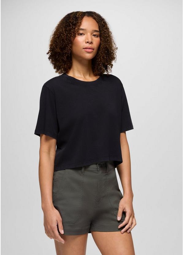 Everyday Crop Tee, Color: Black, image 1