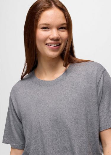 Everyday Crop Tee, Color: Medium Heather Grey, image 7