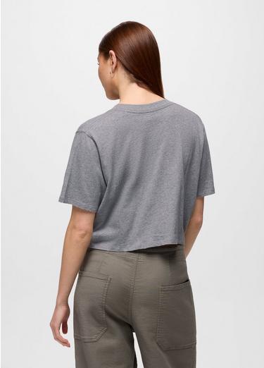 Everyday Crop Tee, Color: Medium Heather Grey, image 6