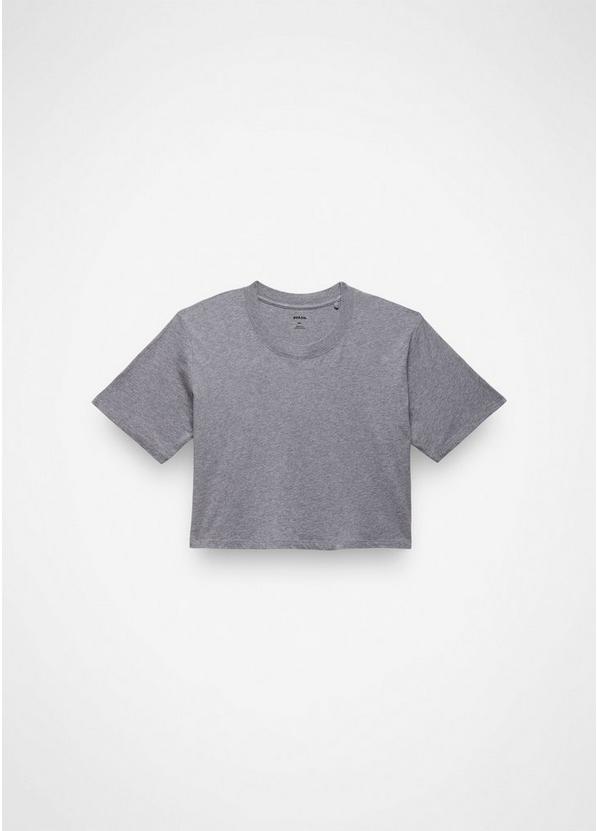 Everyday Crop Tee, Color: Medium Heather Grey, image 5