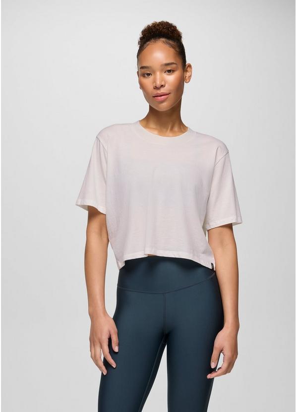 Everyday Crop Tee, Color: Soft White, image 1