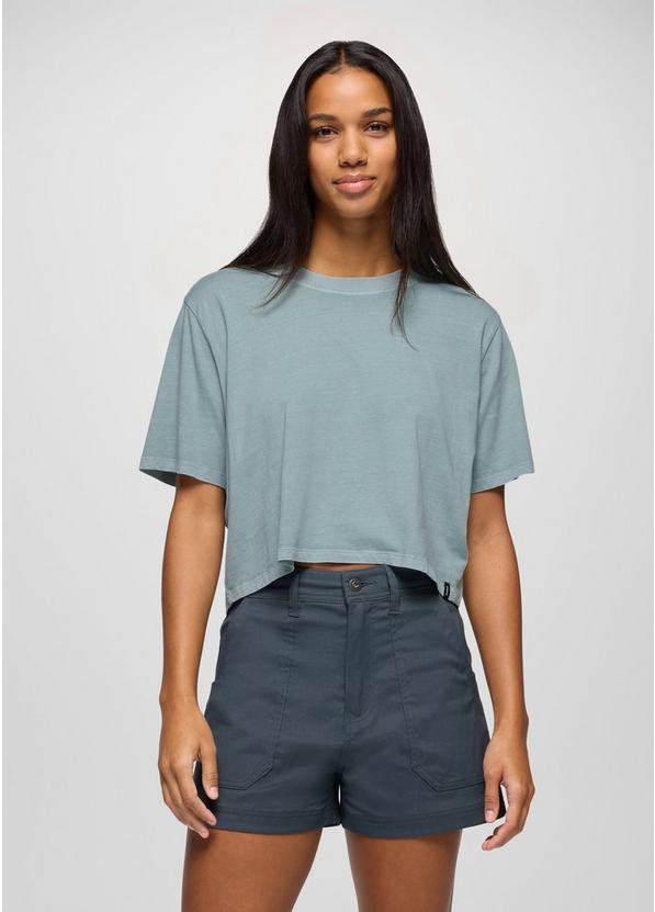 Everyday Crop Tee, Color: Saltwater, image 1