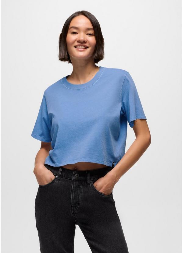 Everyday Crop Tee, Color: Blue Vibes, image 1