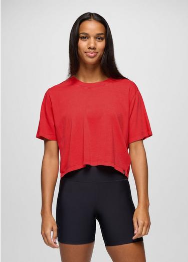 Everyday Crop Tee, Color: Rose Fire, image 29