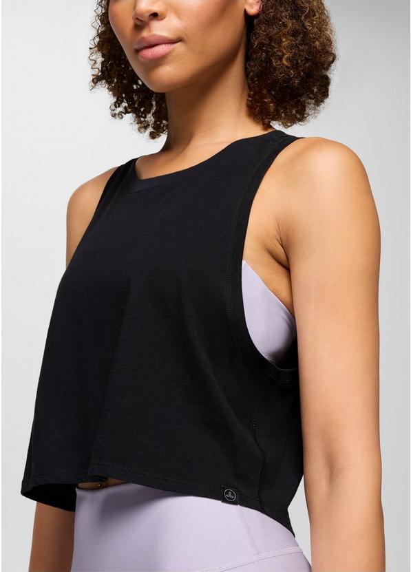 Everyday Crop Tank, Color: Black, image 3