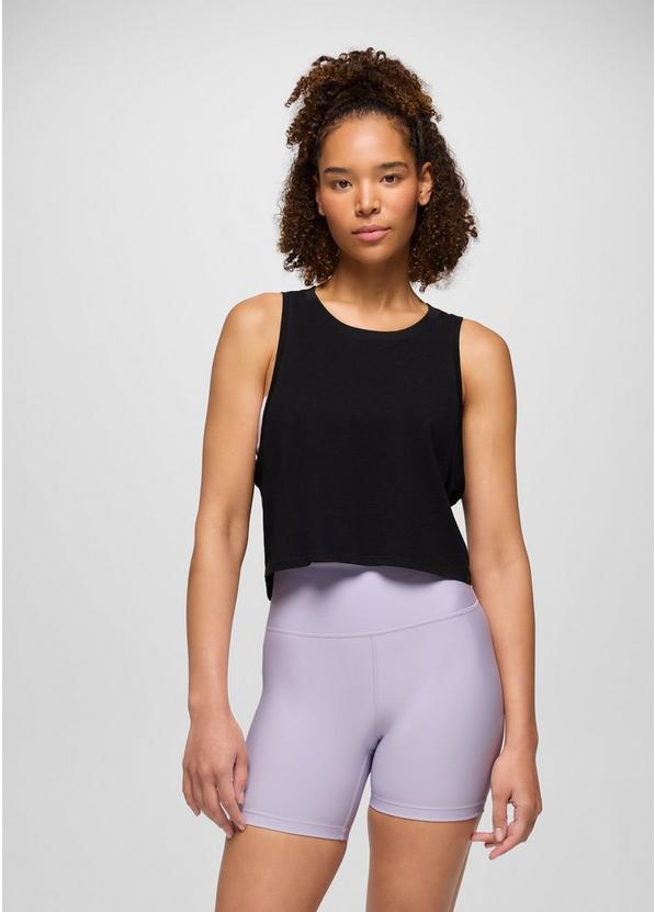 Everyday Crop Tank, Color: Black, image 1