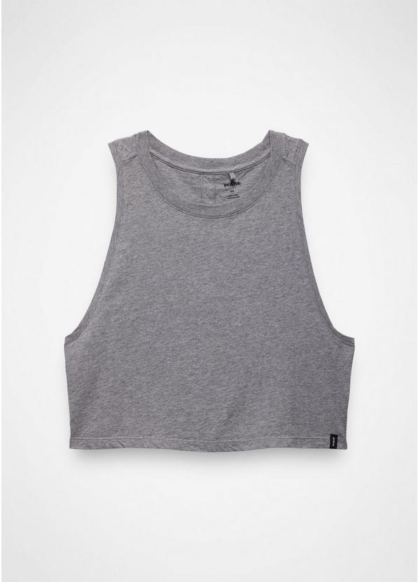 Everyday Crop Tank, Color: Medium Heather Grey, image 6