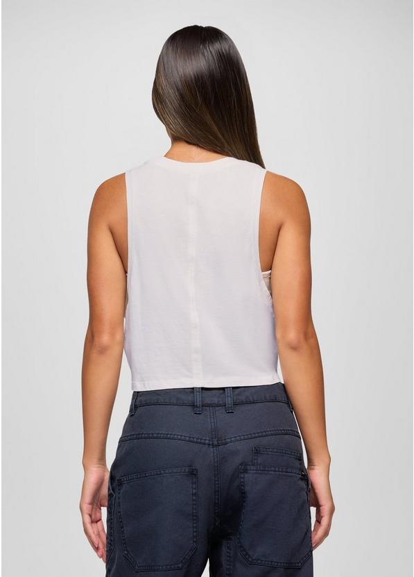 Everyday Crop Tank, Color: Soft White, image 2