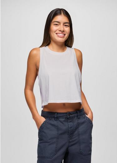 Everyday Crop Tank, Color: Soft White, image 7