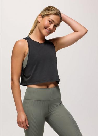 Everyday Crop Tank, Color: Nori, image 1