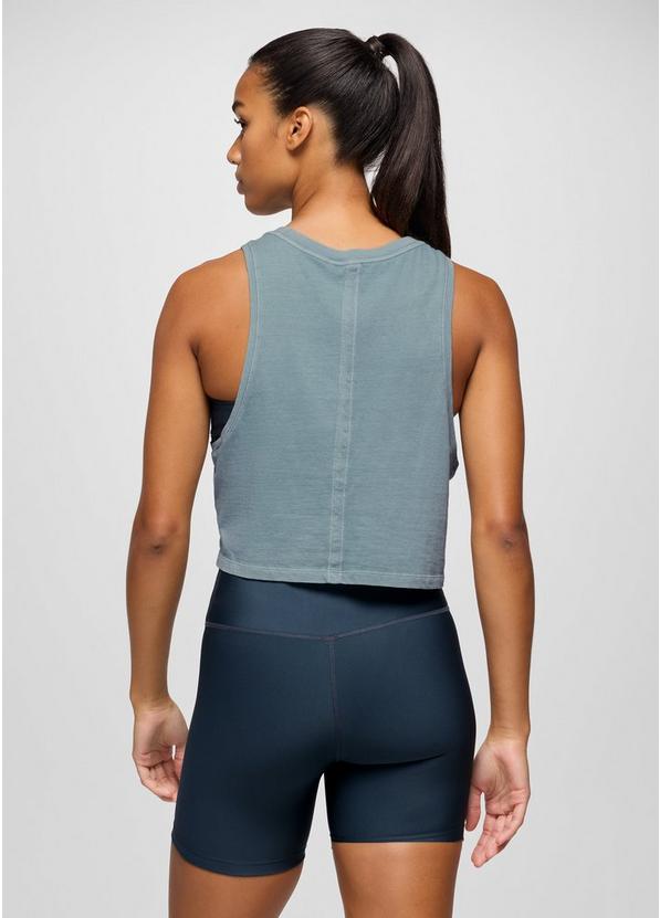 Everyday Crop Tank, Color: Saltwater, image 2