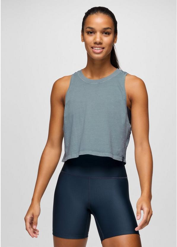 Everyday Crop Tank, Color: Saltwater, image 1