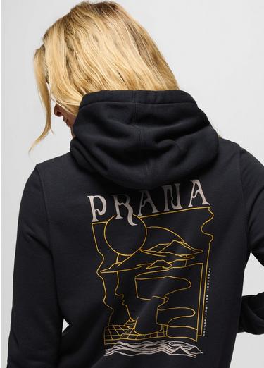 prAna Fleece Graphic Hoodie, Color: Black Mindscape, image 4