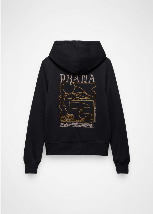 prAna Fleece Graphic Hoodie, Color: Black Mindscape, image 7
