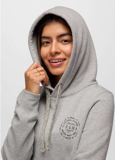 prAna Fleece Graphic Hoodie, Color: Heather Grey Simple Story, image 3