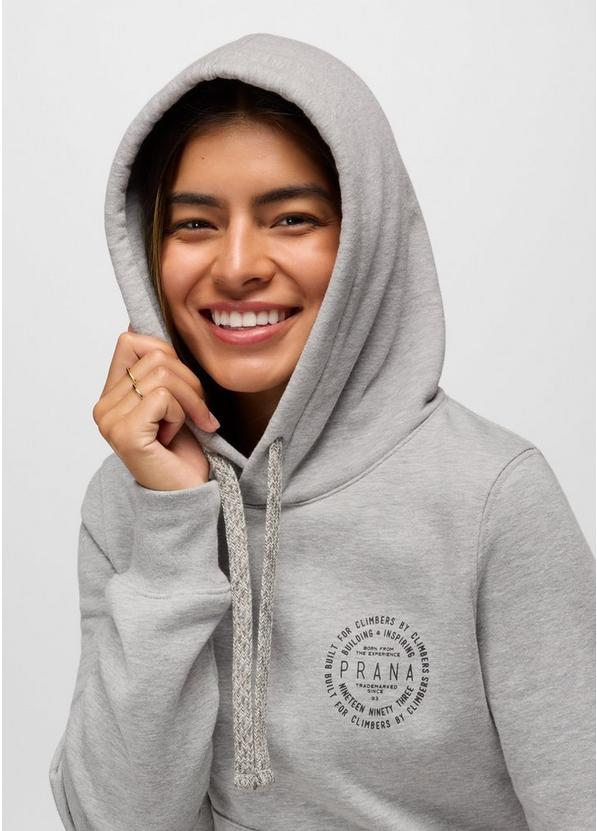 prAna Fleece Graphic Hoodie, Color: Heather Grey Simple Story, image 9