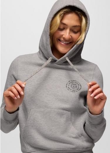 prAna Fleece Graphic Hoodie, Color: Heather Grey Simple Story, image 4