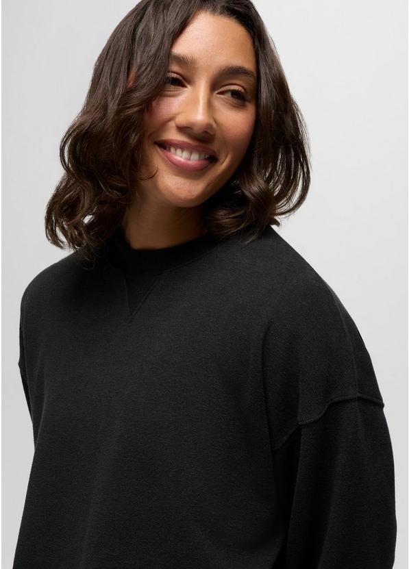 Cozy Up Crew Sweatshirt, Color: Black, image 3