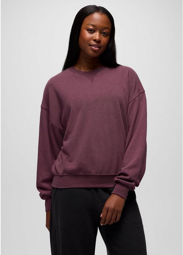 Cozy Up Crew Sweatshirt, Color: Vino, image 7