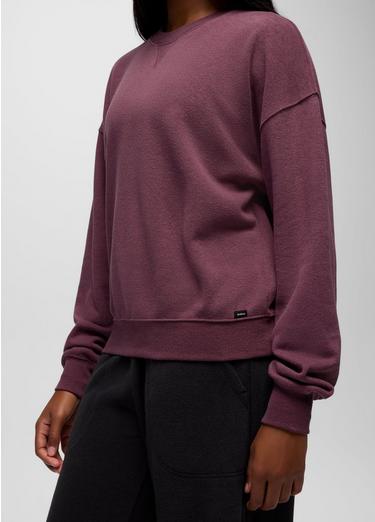 Cozy Up Crew Sweatshirt, Color: Vino, image 12