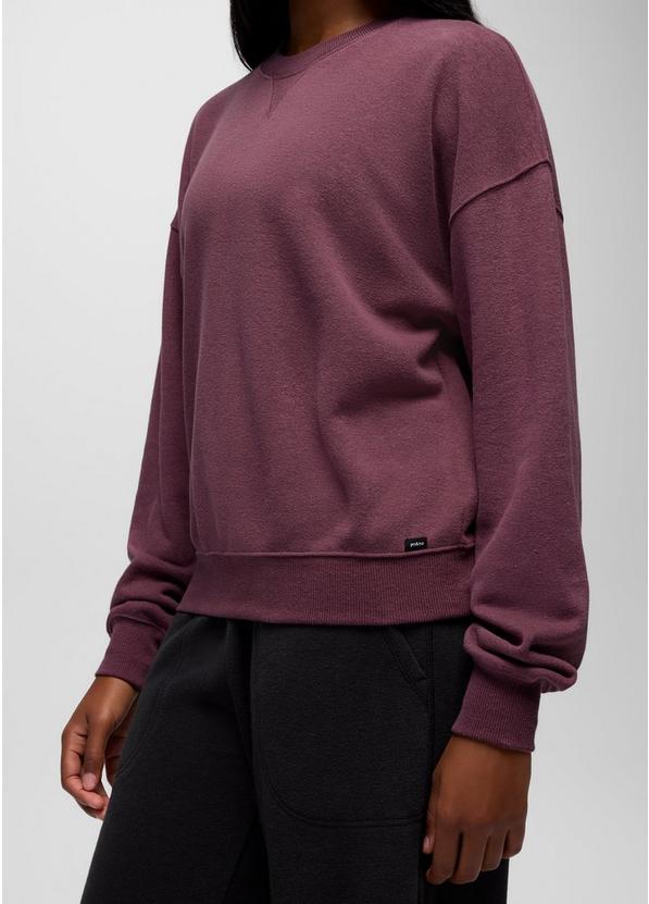 Cozy Up Crew Sweatshirt, Color: Vino, image 4