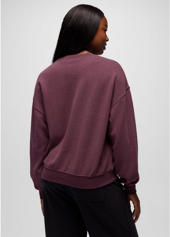 Cozy Up Crew Sweatshirt, Color: Vino, image 2