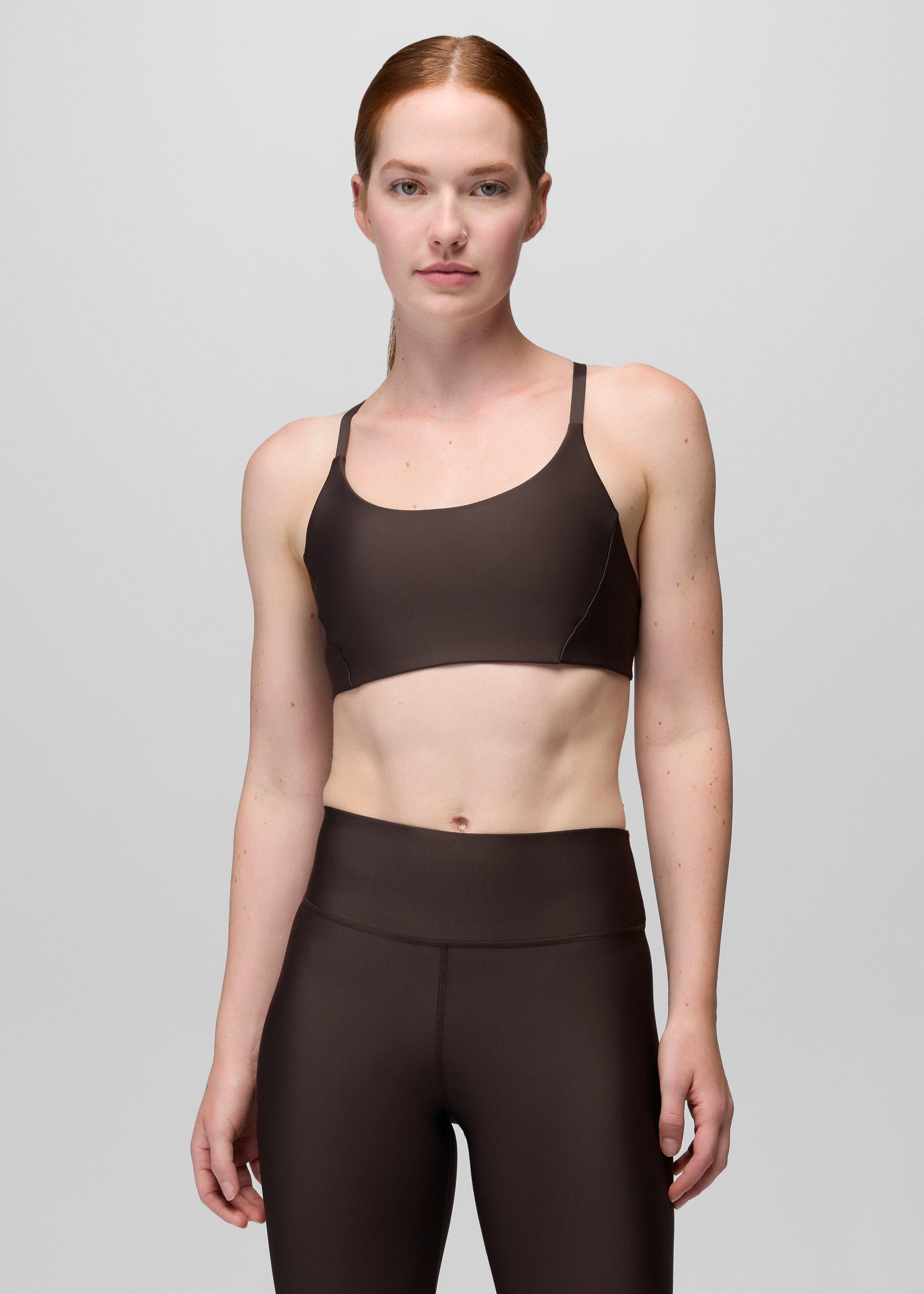 Womens prAna Sculpt&trade; Scoop Bra - Basalt