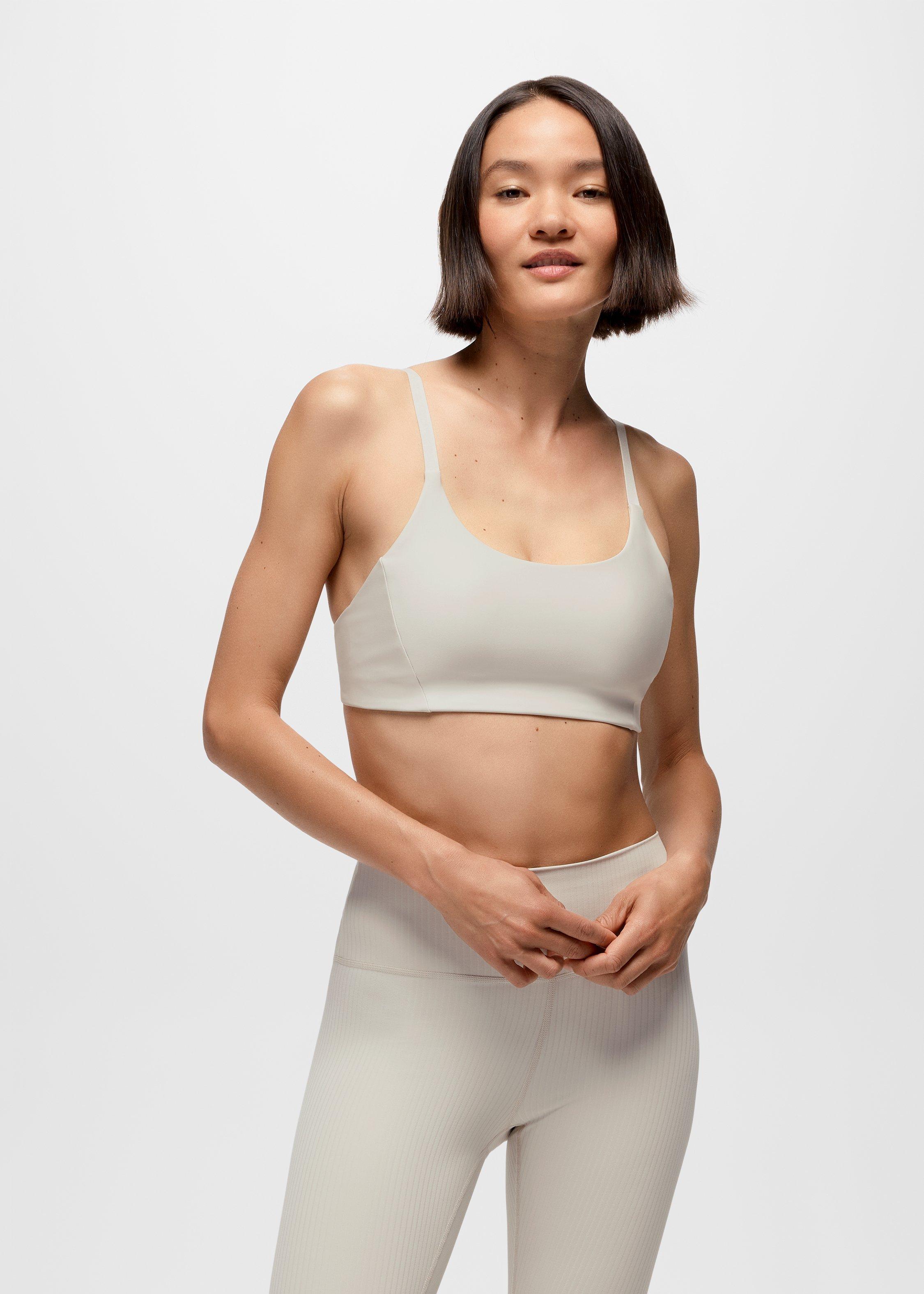 Womens prAna Sculpt&trade; Scoop Bra - Almond