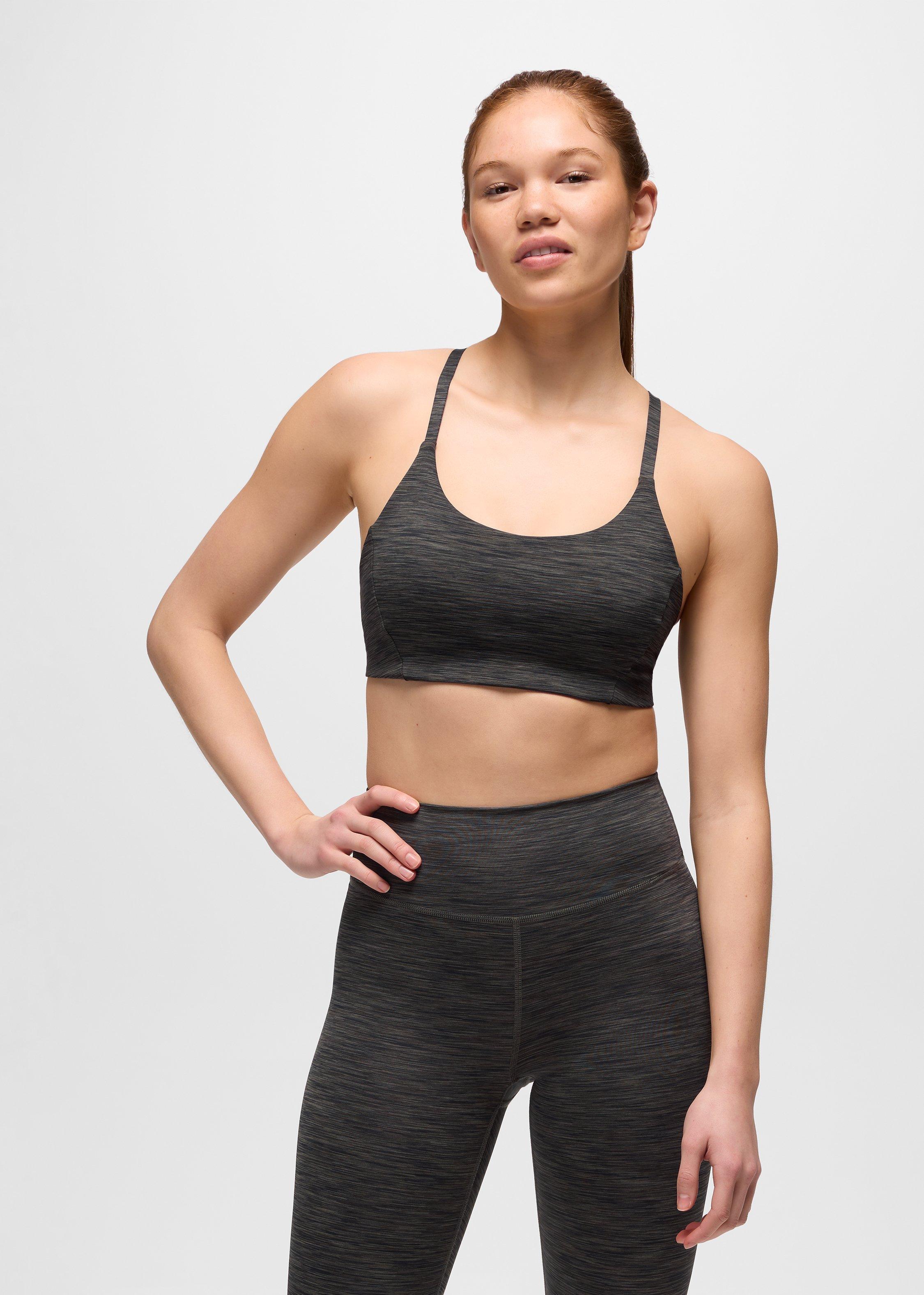 Womens prAna Sculpt&trade; Scoop Bra - Nori Spacedye
