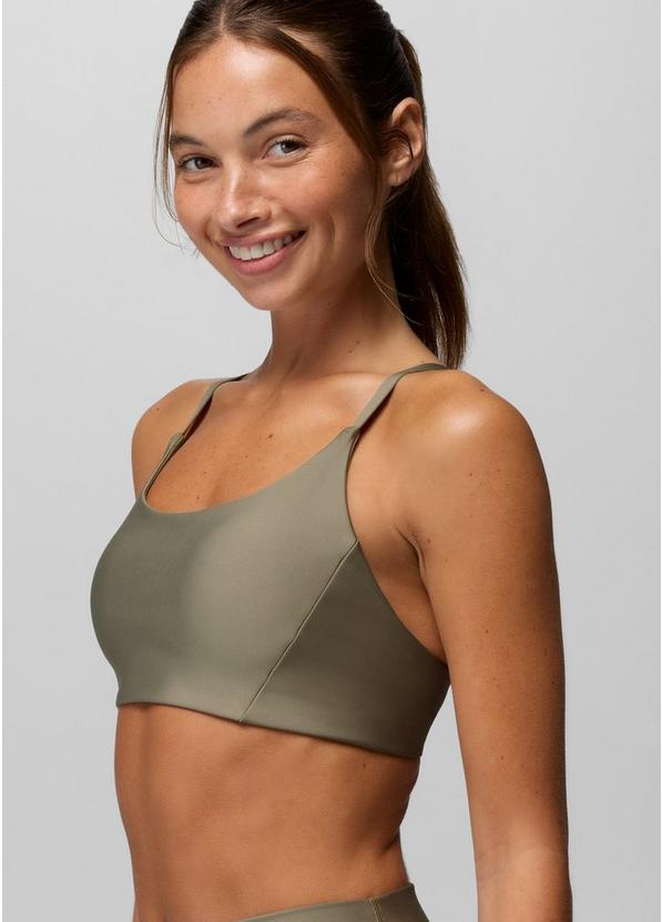 prAna Sculpt Scoop Bra, Color: Sage, image 3
