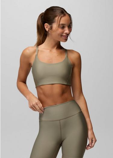 prAna Sculpt Scoop Bra, Color: Sage, image 28