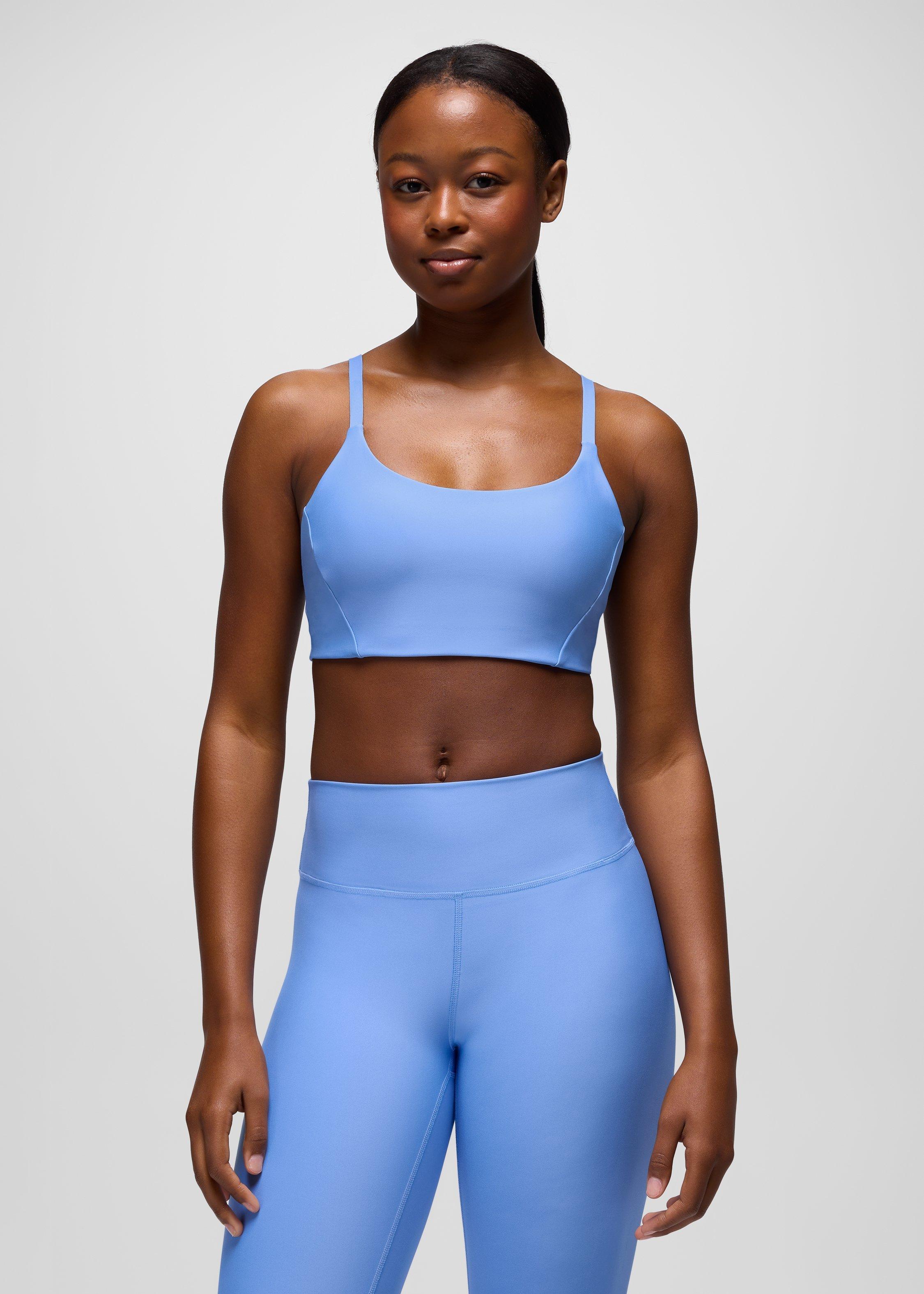 Womens prAna Sculpt&trade; Scoop Bra - Blue Vibes