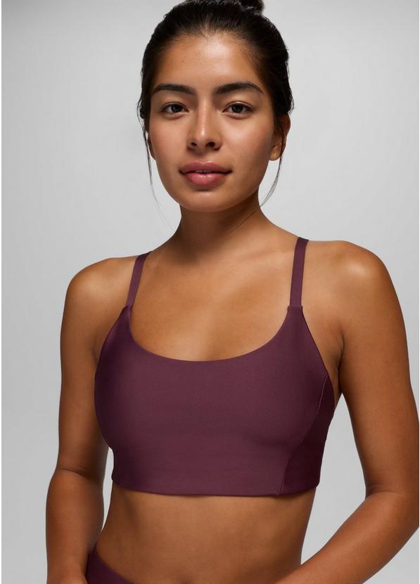 prAna Sculpt Scoop Bra, Color: Deep Vino, image 3