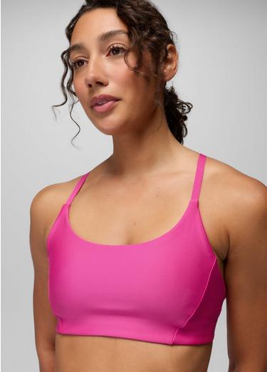 prAna Sculpt Scoop Bra, Color: Berry Beam, image 29