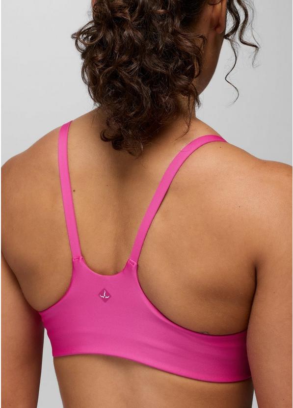 prAna Sculpt Scoop Bra, Color: Berry Beam, image 4