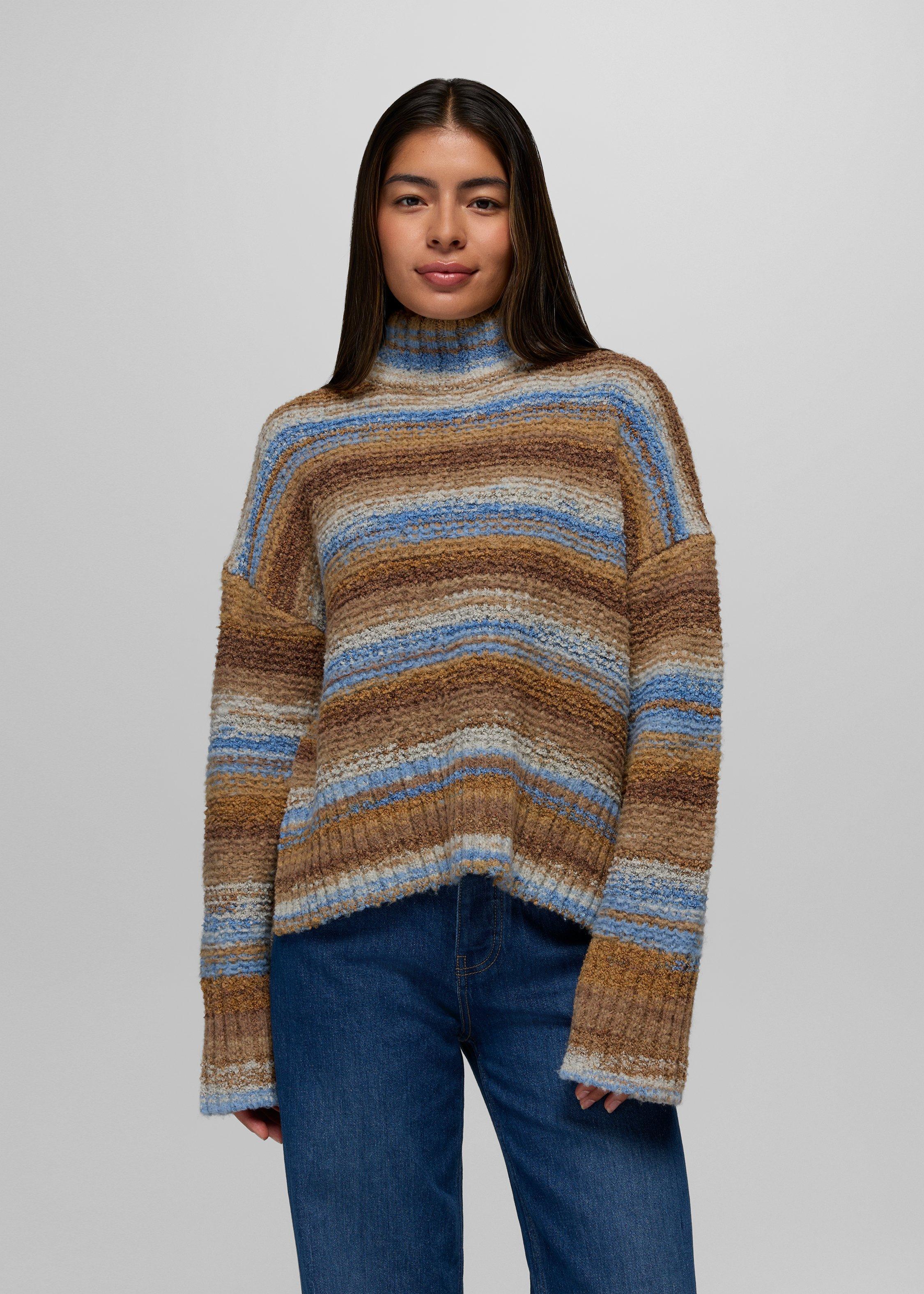 Womens prAna Unbounded Sweater - Blue Vibes