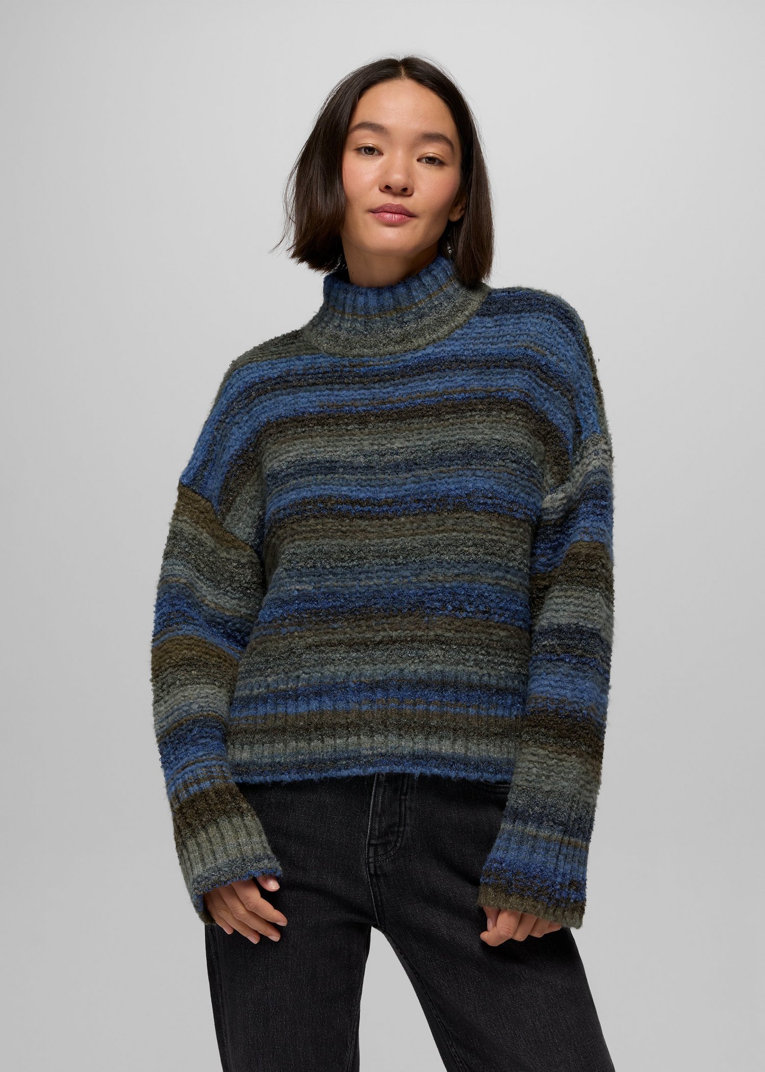 Womens prAna Unbounded Sweater - Capulet Blue