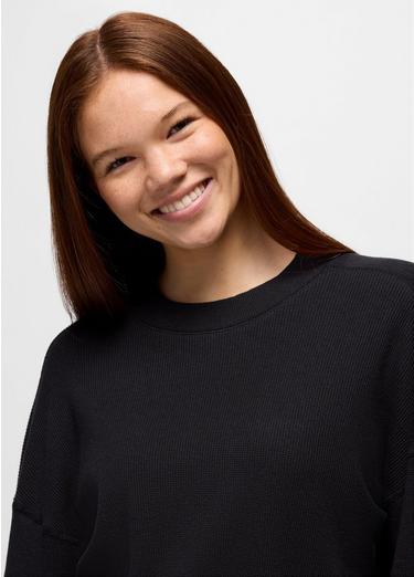 Touchstone Long Sleeve Crew, Color: Black Heather, image 11