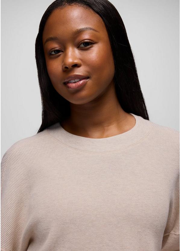 Touchstone Long Sleeve Crew, Color: Oatmeal Heather, image 3