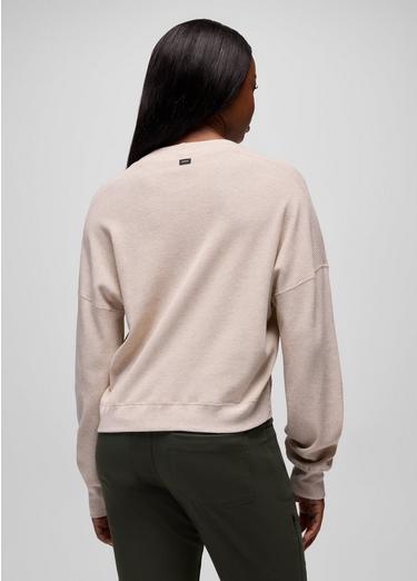 Touchstone Long Sleeve Crew, Color: Oatmeal Heather, image 2