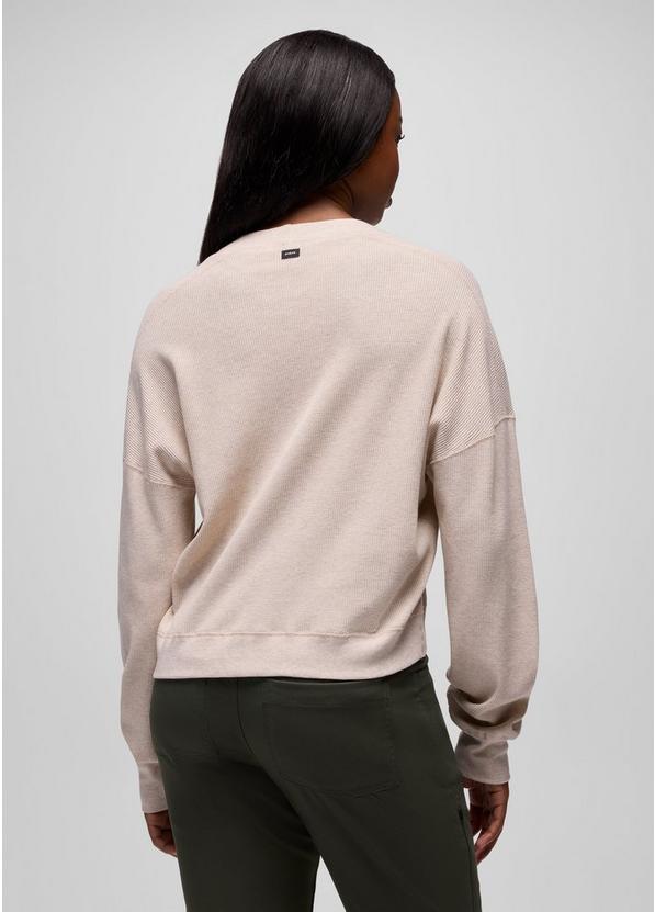 Touchstone Long Sleeve Crew, Color: Oatmeal Heather, image 2