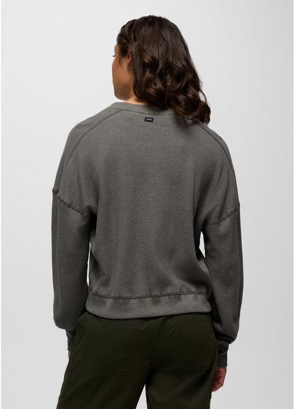 Touchstone Long Sleeve Crew, Color: Thyme Heather, image 2