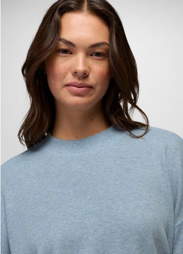 Touchstone Long Sleeve Crew, Color: Glacier Skies Heather, image 3