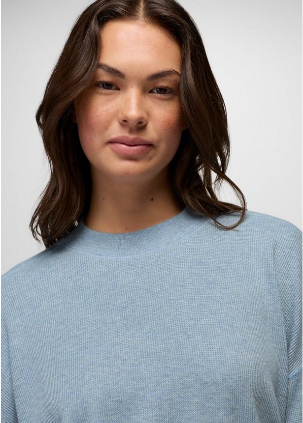 Touchstone Long Sleeve Crew, Color: Glacier Skies Heather, image 3
