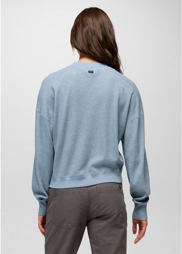 Touchstone Long Sleeve Crew, Color: Glacier Skies Heather, image 2
