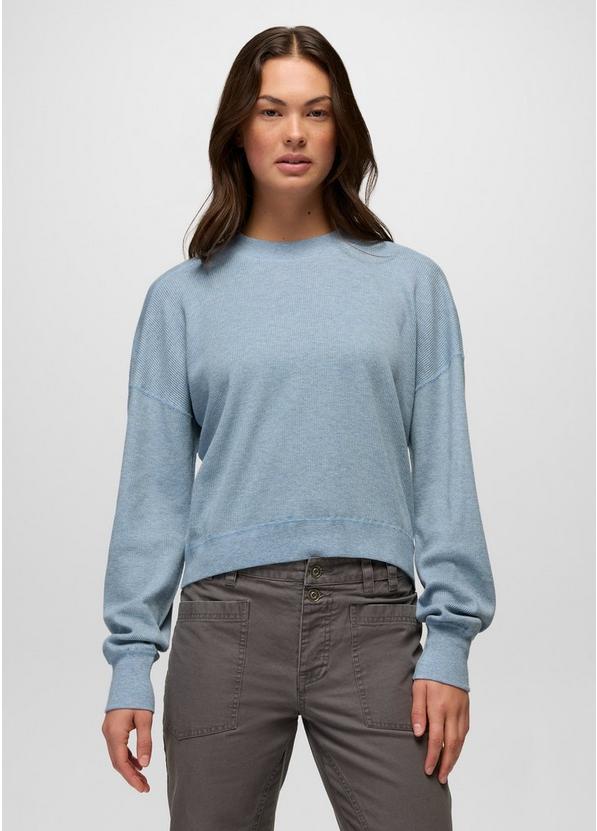 Touchstone Long Sleeve Crew, Color: Glacier Skies Heather, image 1